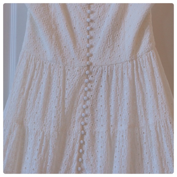 ALICE + OLIVIA Shanti Button-Front Tiered Dress - Picture 10 of 13